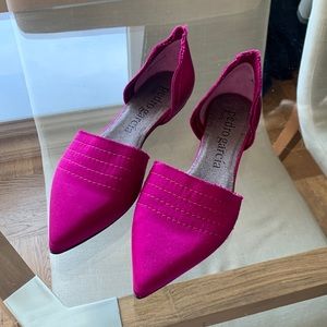 Pedro Garcia Like New Magenta D’Orsay Flats Size 40 (fits US9)